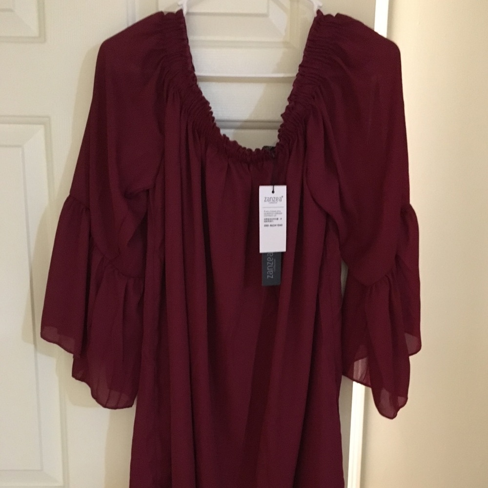 Boho style off the shoulder mini